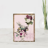 Alice in Wonderland White Rabbit Notitiekaartje (Voorkant)