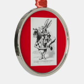  Alice in Wonderland White Rabbit Ornament (Rechts)