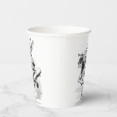Alice in Wonderland White Rabbit Paper cup Papieren Bekers (Rechts)
