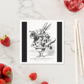 Alice in Wonderland White Rabbit Paper Servetten (Insitu)