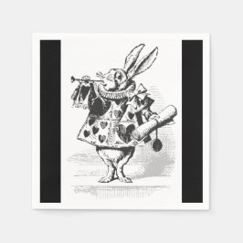 Alice in Wonderland White Rabbit Paper Servetten