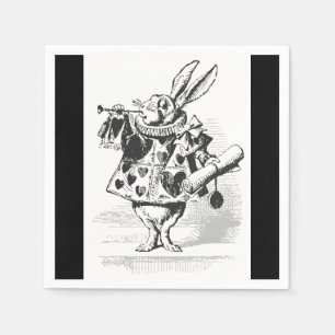 Alice in Wonderland White Rabbit Paper Servetten