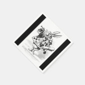 Alice in Wonderland White Rabbit Paper Servetten (Hoek)