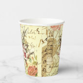 Alice in Wonderland White Rabbit Papieren Bekers (Rechts)