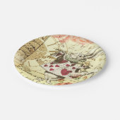 Alice in Wonderland White Rabbit Papieren Bordje (Gekanteld)