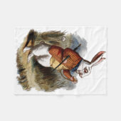 Alice in Wonderland White Rabbit Personalize Fleece Deken (Voorkant (Horizontaal))