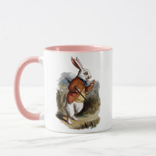 Alice in Wonderland White Rabbit Personalize Mok