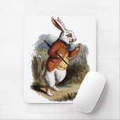 Alice in Wonderland White Rabbit Personalize Muismat (Met muis)
