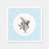 Alice in Wonderland White Rabbit Polka Dot Servet (Voorkant)