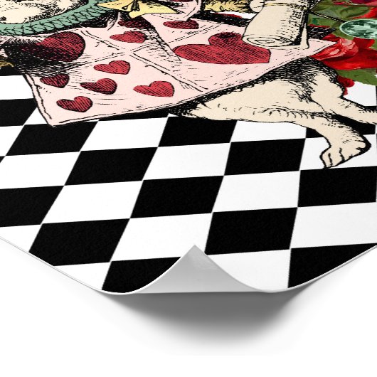  Alice in Wonderland White Rabbit Poster (Hoek)