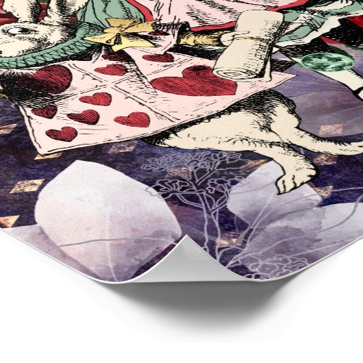 Alice in Wonderland White Rabbit Poster (Hoek)