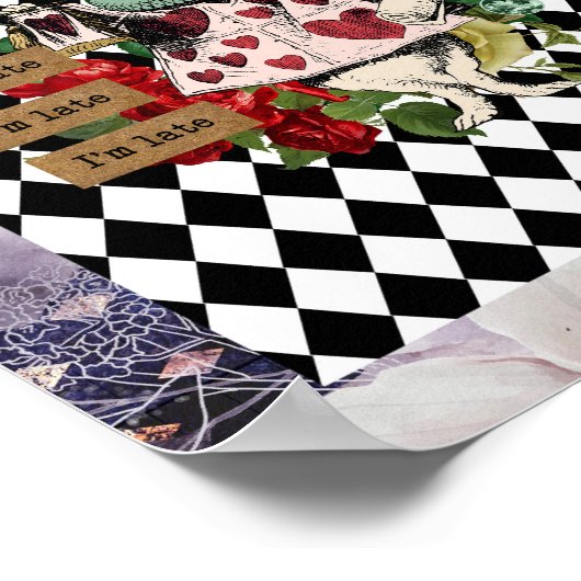  Alice in Wonderland White Rabbit Poster (Hoek)