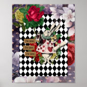 Alice in Wonderland White Rabbit Poster (Voorkant)