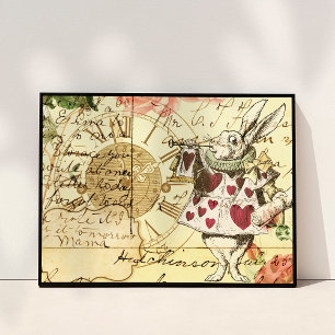  Alice in Wonderland White Rabbit Poster