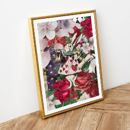 Alice in Wonderland White Rabbit Poster