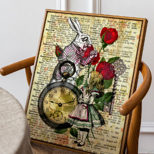  Alice in Wonderland White Rabbit Poster