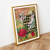 Alice in Wonderland White Rabbit Poster