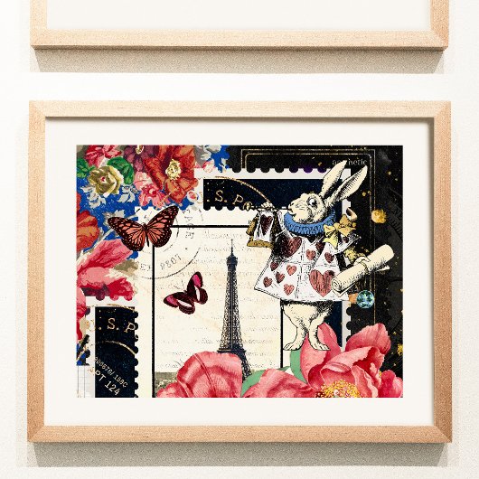 Alice in Wonderland White Rabbit Poster