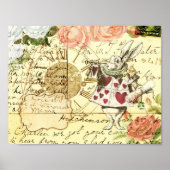  Alice in Wonderland White Rabbit Poster (Voorkant)