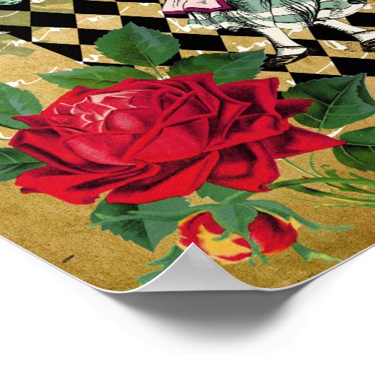 Alice in Wonderland White Rabbit Poster (Hoek)