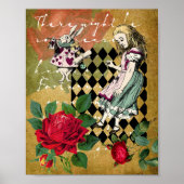 Alice in Wonderland White Rabbit Poster (Voorkant)