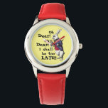 Alice in Wonderland White Rabbit Quotes Horloge<br><div class="desc">Alice in Wonderland White Rabbit Quotes Watch - Oh jee, deze mist niet! Dit horloge is vol charme en karakter geïnspireerd door het witte konijn van Alice in Wonderland. Deze geweldige Alice in Wonderland zag het witte konijn in de klassieke scène waar hij naar zijn klok kijkt en zegt: "Oh,...</div>