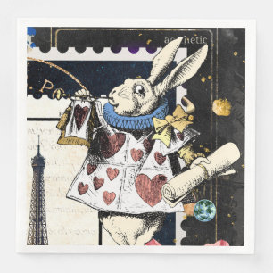 Alice in Wonderland White Rabbit Servet