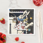 Alice in Wonderland White Rabbit Servet (Insitu)