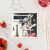 Alice in Wonderland White Rabbit Servet (Insitu)