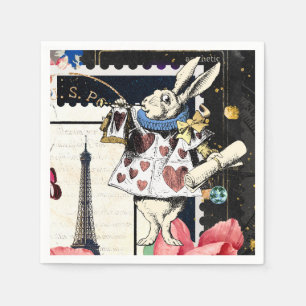 Alice in Wonderland White Rabbit Servet