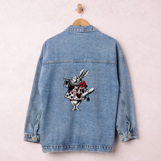 Alice in Wonderland White Rabbit Shirt Denim Jacket (Hangar)