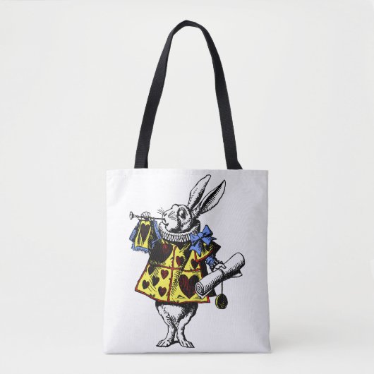 Alice in Wonderland White Rabbit Shirt Tote Bag (Voorkant)