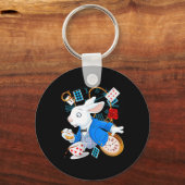 Alice in Wonderland - White Rabbit Sleutelhanger (Voorkant)