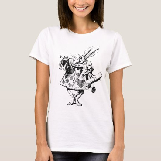 Alice in Wonderland - White Rabbit T-shirt (Voorkant)