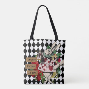  Alice in Wonderland White Rabbit Tote Bag