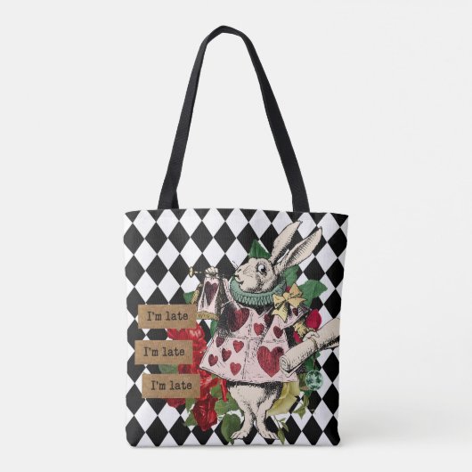  Alice in Wonderland White Rabbit Tote Bag (Achterkant)