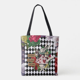  Alice in Wonderland White Rabbit Tote Bag