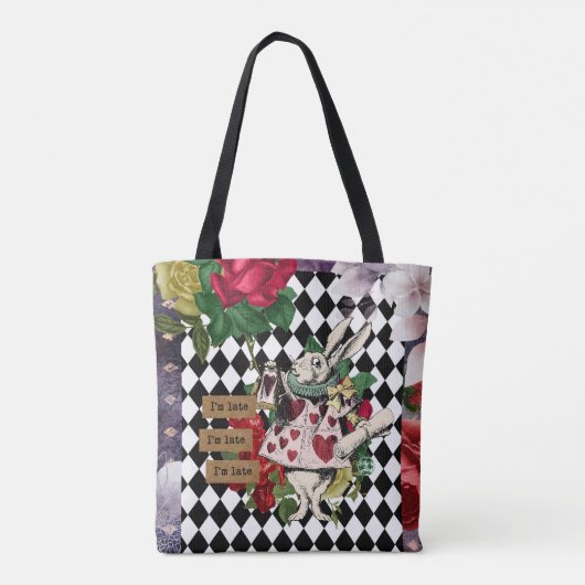  Alice in Wonderland White Rabbit Tote Bag (Achterkant)