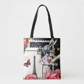 Alice in Wonderland White Rabbit Tote Bag (Voorkant)