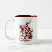  Alice in Wonderland White Rabbit Tweekleurige Koffiemok (Links)