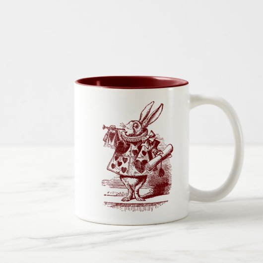  Alice in Wonderland White Rabbit Tweekleurige Koffiemok (Rechts)