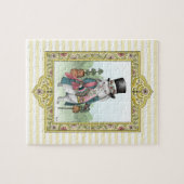 Alice in Wonderland White Rabbit Wearing Clothes Legpuzzel (Horizontaal)