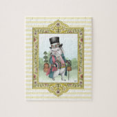 Alice in Wonderland White Rabbit Wearing Clothes Legpuzzel (Verticaal)