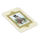 Alice in Wonderland White Rabbit Wearing Clothes Magneet (Rechterzijde)