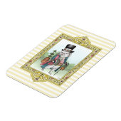 Alice in Wonderland White Rabbit Wearing Clothes Magneet (Linkerzijde)