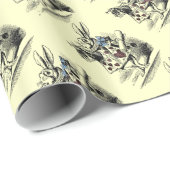 Alice in Wonderland White Rabbit Wrap Cadeaupapier (Rol Hoek)