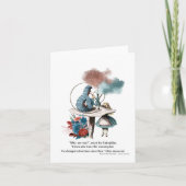 Alice in Wonderland "wie ben je?" Kaart (Voorkant)