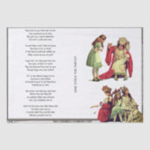 Alice in Wonderland Wie stal het Tarts Song Tissuepapier (Voorkant)