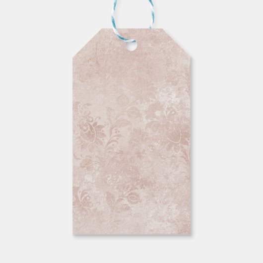 Alice in Wonderland Wit Konijn Bruiloft Dank u Cadeaulabel (Achterkant)