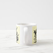 Alice in Wonderland - Wit Konijn - Kaninchen Espresso Kop (Achterkant)